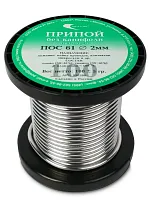 Припой без канифоли ПОС 61 d2мм 100гр Векта