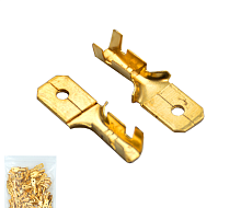 Неизолированный наконечник DJ611-6.3C разъем плоский папа 100-30000